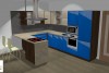 Kuchyň modrá